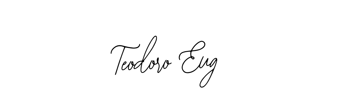 Bearetta-2O07w is a professional signature style that is perfect for those who want to add a touch of class to their signature. It is also a great choice for those who want to make their signature more unique. Get Teodoro Eug name to fancy signature for free. Teodoro Eug signature style 12 images and pictures png