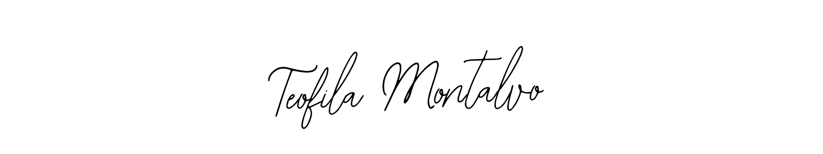 Make a short Teofila Montalvo signature style. Manage your documents anywhere anytime using Bearetta-2O07w. Create and add eSignatures, submit forms, share and send files easily. Teofila Montalvo signature style 12 images and pictures png