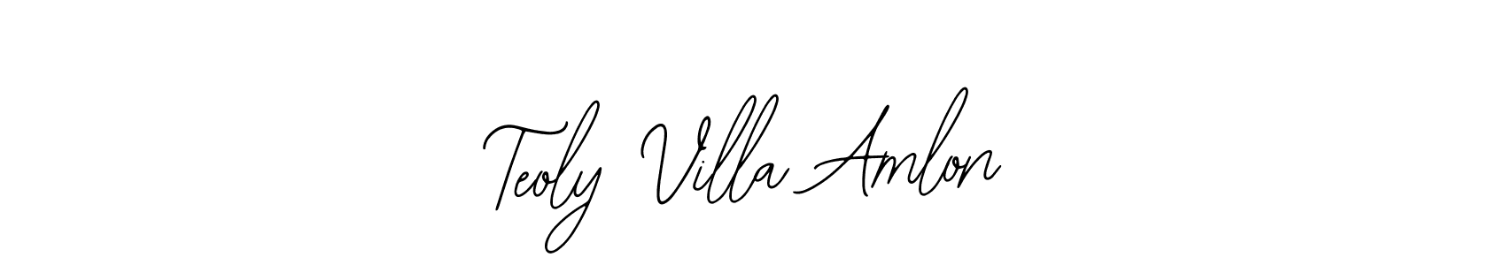 You should practise on your own different ways (Bearetta-2O07w) to write your name (Teoly Villa Amlon) in signature. don't let someone else do it for you. Teoly Villa Amlon signature style 12 images and pictures png