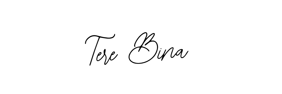 You should practise on your own different ways (Bearetta-2O07w) to write your name (Tere Bina) in signature. don't let someone else do it for you. Tere Bina signature style 12 images and pictures png