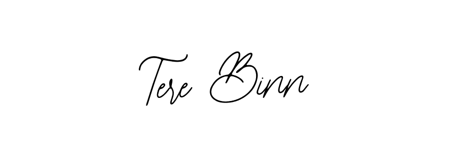 How to make Tere Binn name signature. Use Bearetta-2O07w style for creating short signs online. This is the latest handwritten sign. Tere Binn signature style 12 images and pictures png