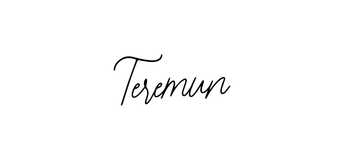 if you are searching for the best signature style for your name Teremun. so please give up your signature search. here we have designed multiple signature styles  using Bearetta-2O07w. Teremun signature style 12 images and pictures png