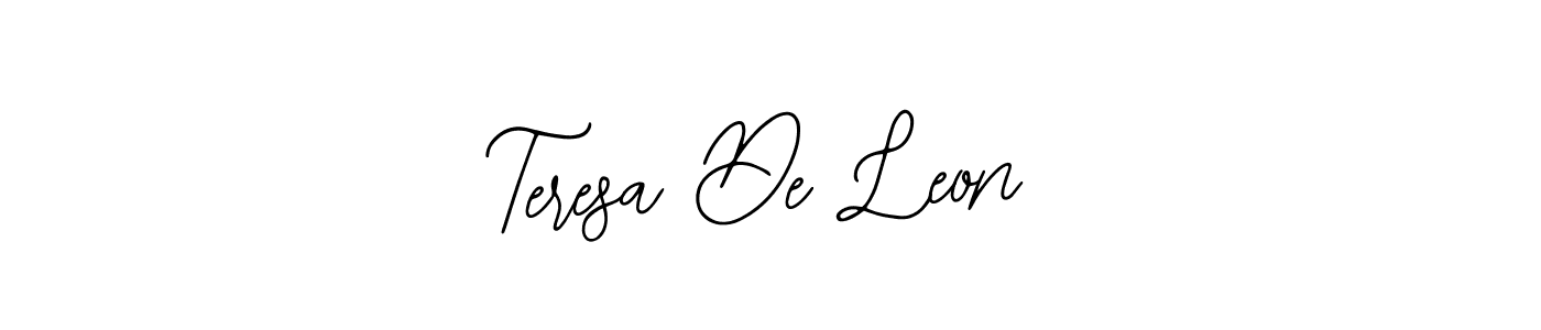 Also You can easily find your signature by using the search form. We will create Teresa De Leon name handwritten signature images for you free of cost using Bearetta-2O07w sign style. Teresa De Leon signature style 12 images and pictures png