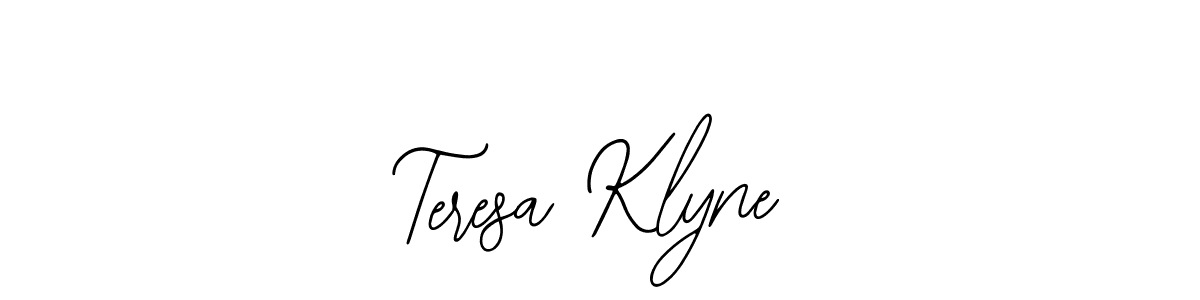 Also You can easily find your signature by using the search form. We will create Teresa Klyne name handwritten signature images for you free of cost using Bearetta-2O07w sign style. Teresa Klyne signature style 12 images and pictures png