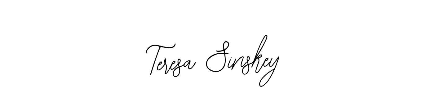 The best way (Bearetta-2O07w) to make a short signature is to pick only two or three words in your name. The name Teresa Sinskey include a total of six letters. For converting this name. Teresa Sinskey signature style 12 images and pictures png