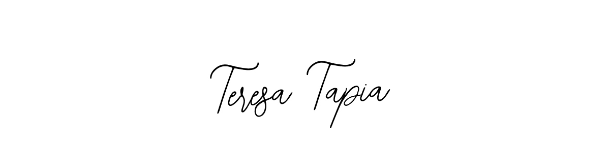 Use a signature maker to create a handwritten signature online. With this signature software, you can design (Bearetta-2O07w) your own signature for name Teresa Tapia. Teresa Tapia signature style 12 images and pictures png