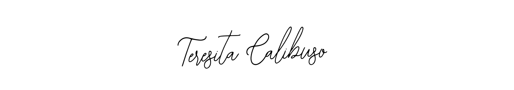 Bearetta-2O07w is a professional signature style that is perfect for those who want to add a touch of class to their signature. It is also a great choice for those who want to make their signature more unique. Get Teresita Calibuso name to fancy signature for free. Teresita Calibuso signature style 12 images and pictures png