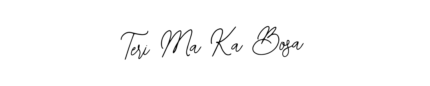 This is the best signature style for the Teri Ma Ka Bosa name. Also you like these signature font (Bearetta-2O07w). Mix name signature. Teri Ma Ka Bosa signature style 12 images and pictures png