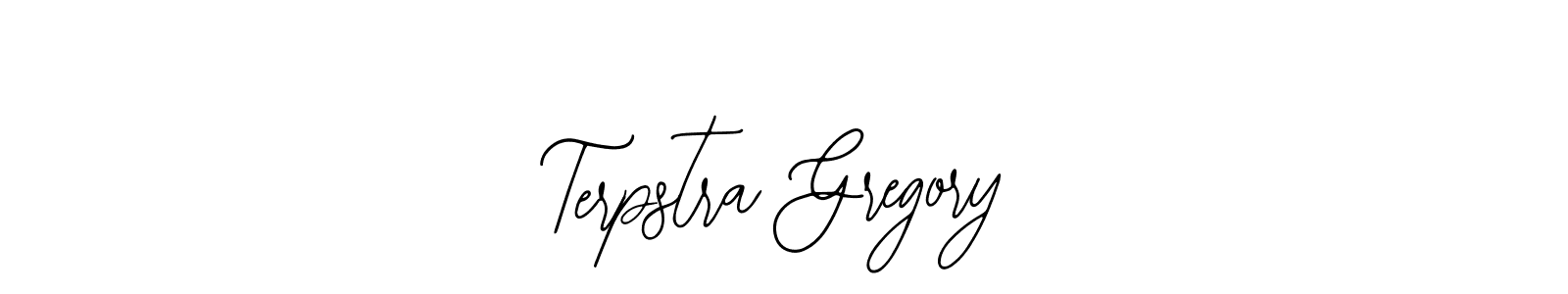 It looks lik you need a new signature style for name Terpstra Gregory. Design unique handwritten (Bearetta-2O07w) signature with our free signature maker in just a few clicks. Terpstra Gregory signature style 12 images and pictures png