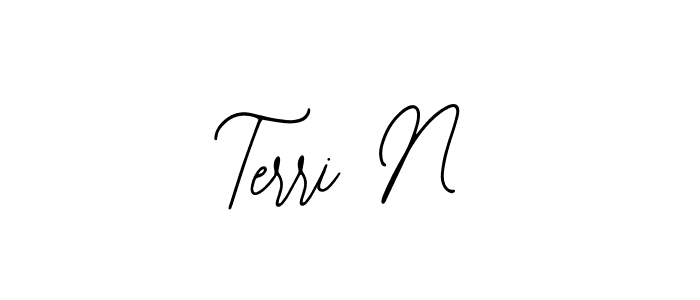 Make a beautiful signature design for name Terri N. Use this online signature maker to create a handwritten signature for free. Terri N signature style 12 images and pictures png