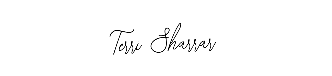 How to make Terri Sharrar name signature. Use Bearetta-2O07w style for creating short signs online. This is the latest handwritten sign. Terri Sharrar signature style 12 images and pictures png