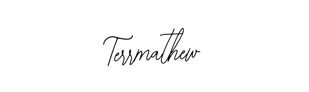 Make a beautiful signature design for name Terrmathew. Use this online signature maker to create a handwritten signature for free. Terrmathew signature style 12 images and pictures png