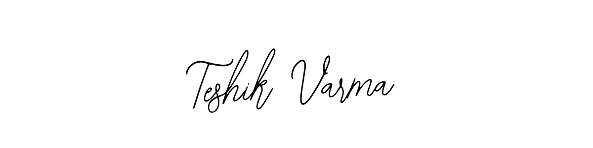 Teshik Varma stylish signature style. Best Handwritten Sign (Bearetta-2O07w) for my name. Handwritten Signature Collection Ideas for my name Teshik Varma. Teshik Varma signature style 12 images and pictures png