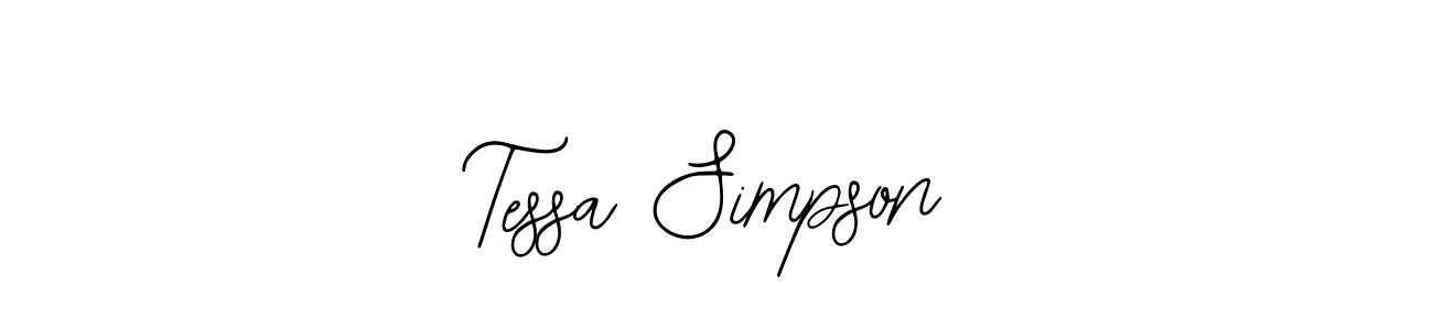 Design your own signature with our free online signature maker. With this signature software, you can create a handwritten (Bearetta-2O07w) signature for name Tessa Simpson. Tessa Simpson signature style 12 images and pictures png