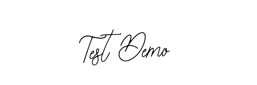 It looks lik you need a new signature style for name Test Demo. Design unique handwritten (Bearetta-2O07w) signature with our free signature maker in just a few clicks. Test Demo signature style 12 images and pictures png