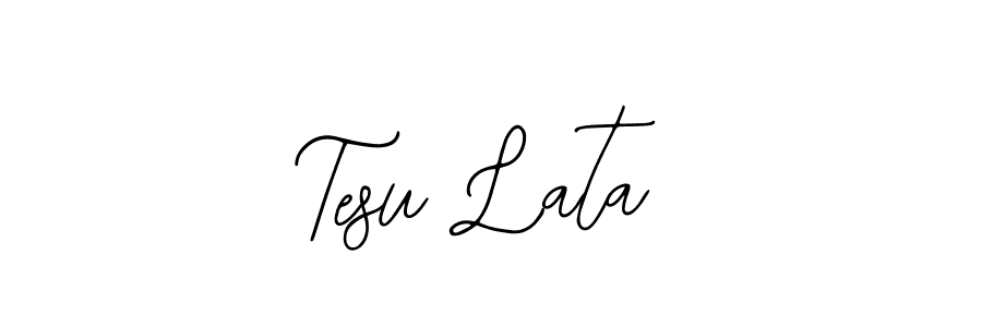 Use a signature maker to create a handwritten signature online. With this signature software, you can design (Bearetta-2O07w) your own signature for name Tesu Lata. Tesu Lata signature style 12 images and pictures png