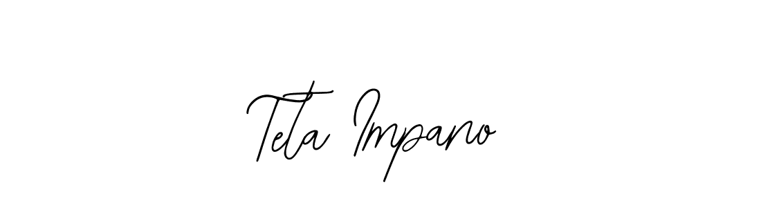 Similarly Bearetta-2O07w is the best handwritten signature design. Signature creator online .You can use it as an online autograph creator for name Teta Impano. Teta Impano signature style 12 images and pictures png