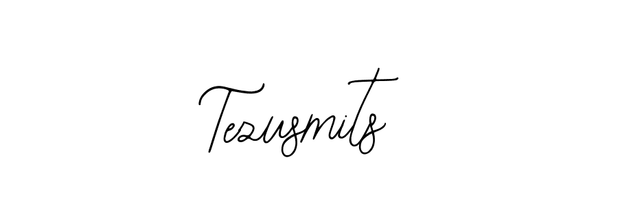 How to make Tezusmits name signature. Use Bearetta-2O07w style for creating short signs online. This is the latest handwritten sign. Tezusmits signature style 12 images and pictures png