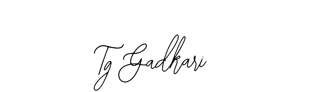 The best way (Bearetta-2O07w) to make a short signature is to pick only two or three words in your name. The name Tg Gadkari include a total of six letters. For converting this name. Tg Gadkari signature style 12 images and pictures png