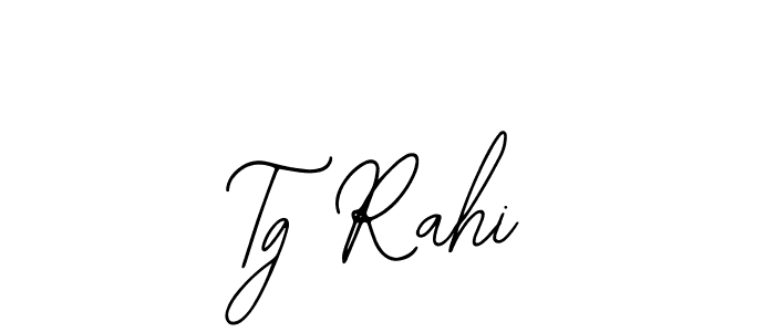 Similarly Bearetta-2O07w is the best handwritten signature design. Signature creator online .You can use it as an online autograph creator for name Tg Rahi. Tg Rahi signature style 12 images and pictures png