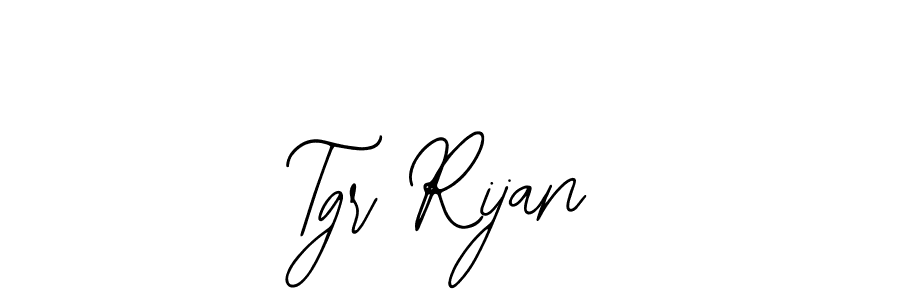 The best way (Bearetta-2O07w) to make a short signature is to pick only two or three words in your name. The name Tgr Rijan include a total of six letters. For converting this name. Tgr Rijan signature style 12 images and pictures png