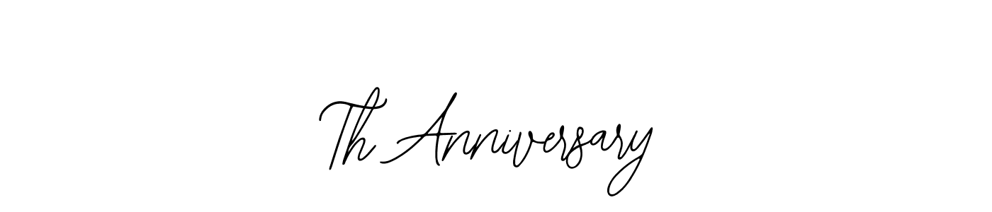 How to make Th Anniversary name signature. Use Bearetta-2O07w style for creating short signs online. This is the latest handwritten sign. Th Anniversary signature style 12 images and pictures png