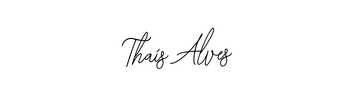 Make a beautiful signature design for name Thaís Alves. With this signature (Bearetta-2O07w) style, you can create a handwritten signature for free. Thaís Alves signature style 12 images and pictures png