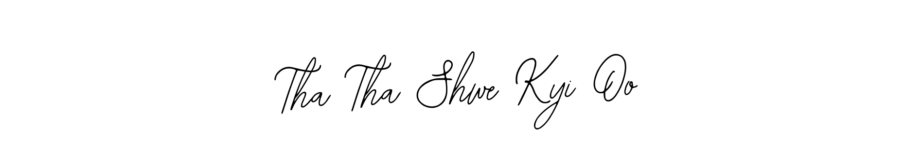 Use a signature maker to create a handwritten signature online. With this signature software, you can design (Bearetta-2O07w) your own signature for name Tha Tha Shwe Kyi Oo. Tha Tha Shwe Kyi Oo signature style 12 images and pictures png