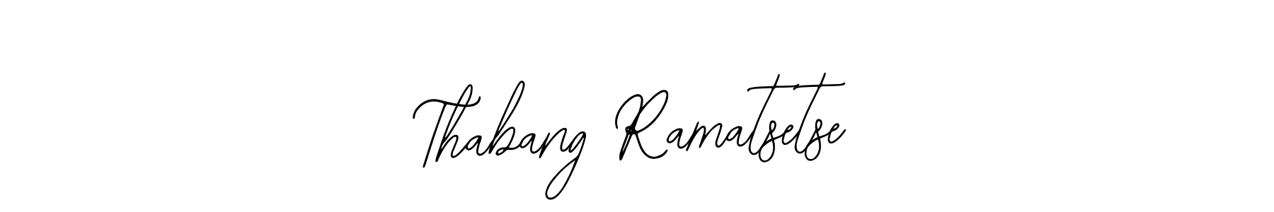 Bearetta-2O07w is a professional signature style that is perfect for those who want to add a touch of class to their signature. It is also a great choice for those who want to make their signature more unique. Get Thabang Ramatsetse name to fancy signature for free. Thabang Ramatsetse signature style 12 images and pictures png