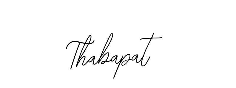 You should practise on your own different ways (Bearetta-2O07w) to write your name (Thabapat) in signature. don't let someone else do it for you. Thabapat signature style 12 images and pictures png