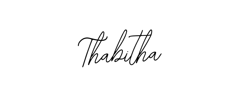 Make a beautiful signature design for name Thabitha. With this signature (Bearetta-2O07w) style, you can create a handwritten signature for free. Thabitha signature style 12 images and pictures png