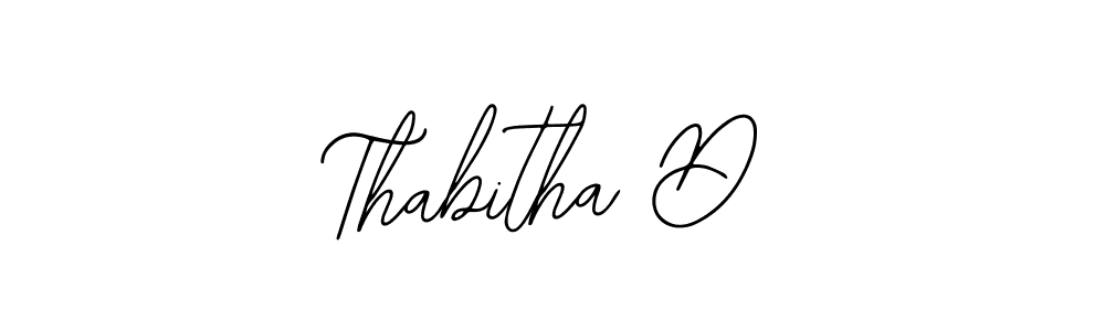 Also we have Thabitha D name is the best signature style. Create professional handwritten signature collection using Bearetta-2O07w autograph style. Thabitha D signature style 12 images and pictures png