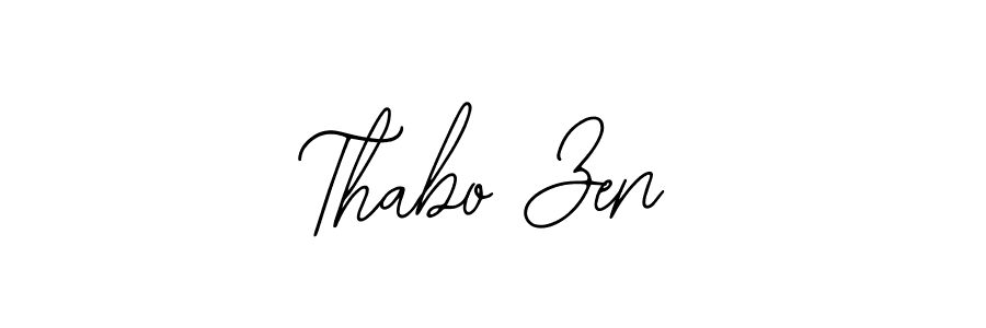 How to make Thabo Zen signature? Bearetta-2O07w is a professional autograph style. Create handwritten signature for Thabo Zen name. Thabo Zen signature style 12 images and pictures png