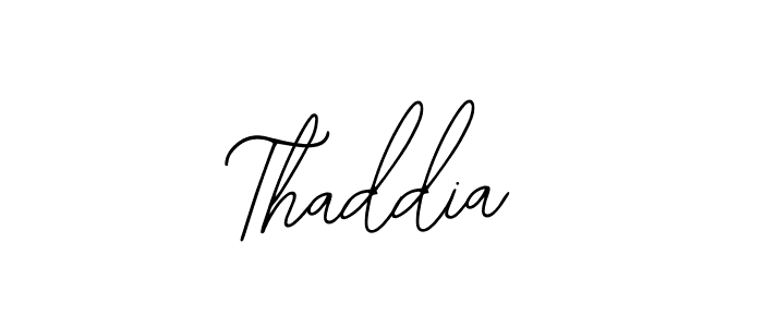 Design your own signature with our free online signature maker. With this signature software, you can create a handwritten (Bearetta-2O07w) signature for name Thaddia. Thaddia signature style 12 images and pictures png