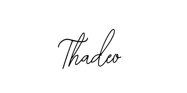 You should practise on your own different ways (Bearetta-2O07w) to write your name (Thadeo) in signature. don't let someone else do it for you. Thadeo signature style 12 images and pictures png