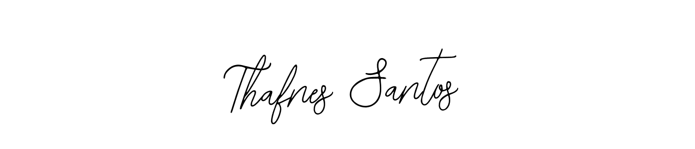 Make a beautiful signature design for name Thafnes Santos. Use this online signature maker to create a handwritten signature for free. Thafnes Santos signature style 12 images and pictures png