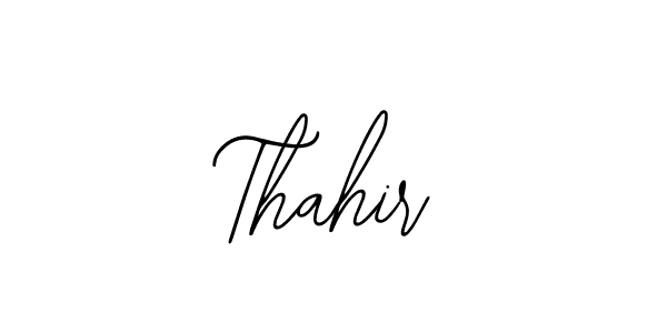 Make a beautiful signature design for name Thahir. With this signature (Bearetta-2O07w) style, you can create a handwritten signature for free. Thahir signature style 12 images and pictures png