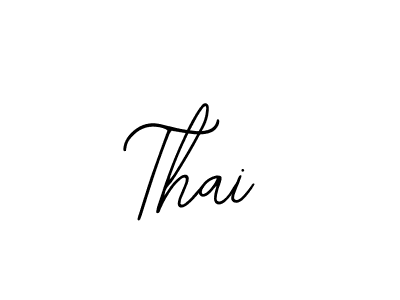 Design your own signature with our free online signature maker. With this signature software, you can create a handwritten (Bearetta-2O07w) signature for name Thai. Thai signature style 12 images and pictures png