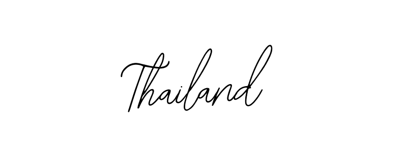 How to make Thailand name signature. Use Bearetta-2O07w style for creating short signs online. This is the latest handwritten sign. Thailand signature style 12 images and pictures png