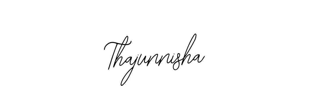 How to make Thajunnisha name signature. Use Bearetta-2O07w style for creating short signs online. This is the latest handwritten sign. Thajunnisha signature style 12 images and pictures png