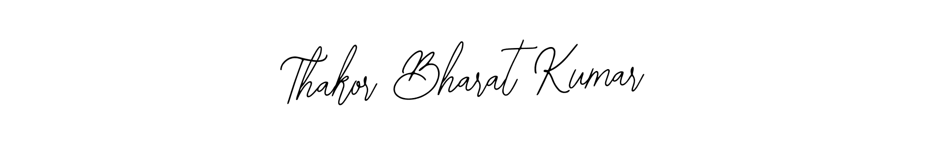Design your own signature with our free online signature maker. With this signature software, you can create a handwritten (Bearetta-2O07w) signature for name Thakor Bharat Kumar. Thakor Bharat Kumar signature style 12 images and pictures png