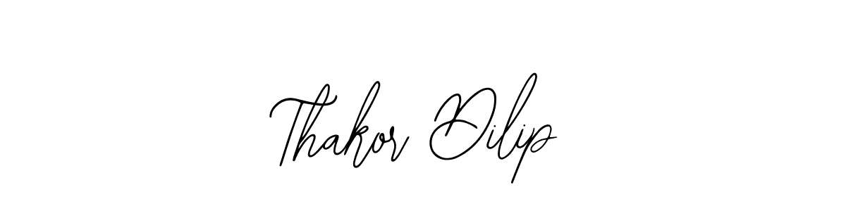 This is the best signature style for the Thakor Dilip name. Also you like these signature font (Bearetta-2O07w). Mix name signature. Thakor Dilip signature style 12 images and pictures png