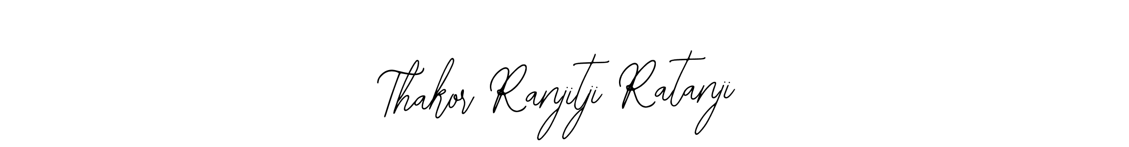 How to make Thakor Ranjitji Ratanji name signature. Use Bearetta-2O07w style for creating short signs online. This is the latest handwritten sign. Thakor Ranjitji Ratanji signature style 12 images and pictures png