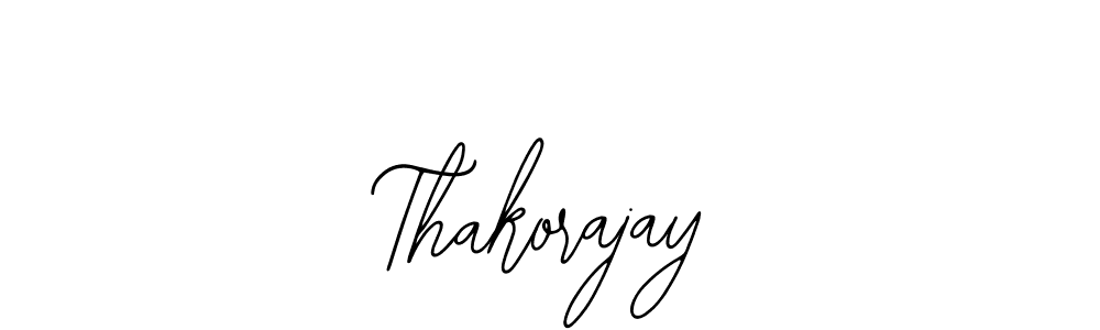 Also we have Thakorajay name is the best signature style. Create professional handwritten signature collection using Bearetta-2O07w autograph style. Thakorajay signature style 12 images and pictures png