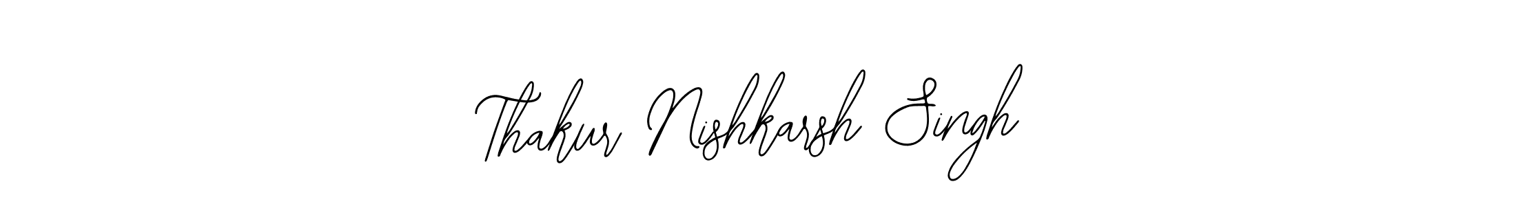 The best way (Bearetta-2O07w) to make a short signature is to pick only two or three words in your name. The name Thakur Nishkarsh Singh include a total of six letters. For converting this name. Thakur Nishkarsh Singh signature style 12 images and pictures png