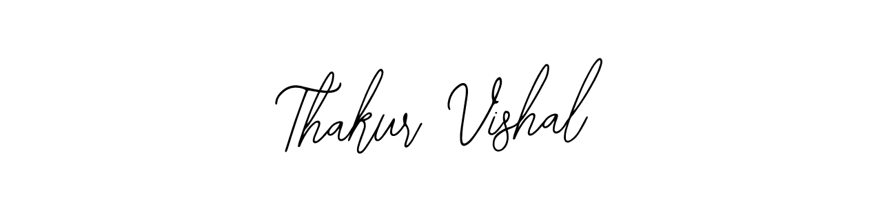 You should practise on your own different ways (Bearetta-2O07w) to write your name (Thakur Vishal) in signature. don't let someone else do it for you. Thakur Vishal signature style 12 images and pictures png