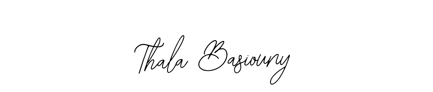 Create a beautiful signature design for name Thala Basiouny. With this signature (Bearetta-2O07w) fonts, you can make a handwritten signature for free. Thala Basiouny signature style 12 images and pictures png