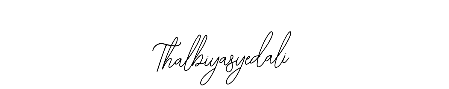 Design your own signature with our free online signature maker. With this signature software, you can create a handwritten (Bearetta-2O07w) signature for name Thalbiyasyedali. Thalbiyasyedali signature style 12 images and pictures png