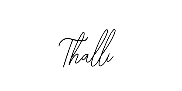 Create a beautiful signature design for name Thalli. With this signature (Bearetta-2O07w) fonts, you can make a handwritten signature for free. Thalli signature style 12 images and pictures png