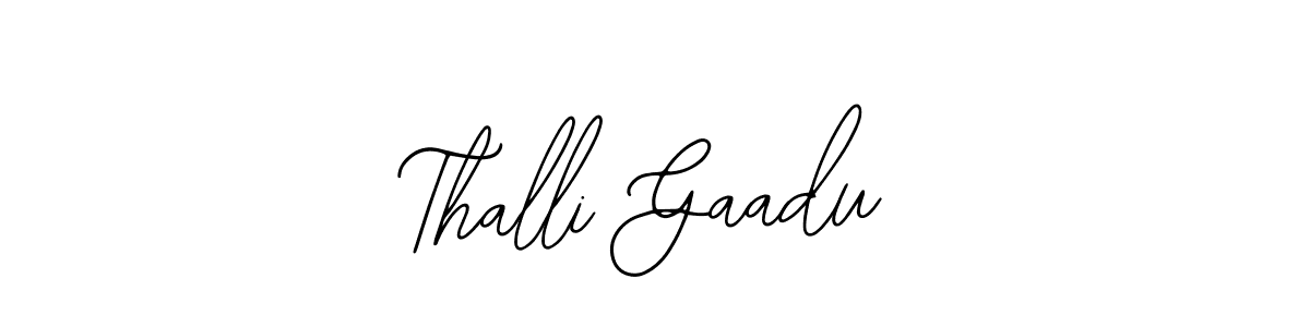 if you are searching for the best signature style for your name Thalli Gaadu. so please give up your signature search. here we have designed multiple signature styles  using Bearetta-2O07w. Thalli Gaadu signature style 12 images and pictures png